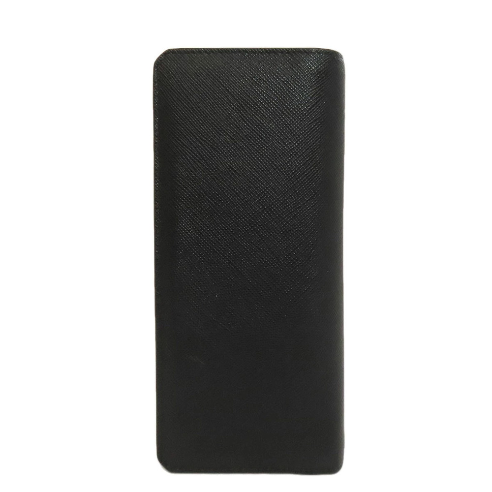 Prada Long Leather Saffiano Wallet Black